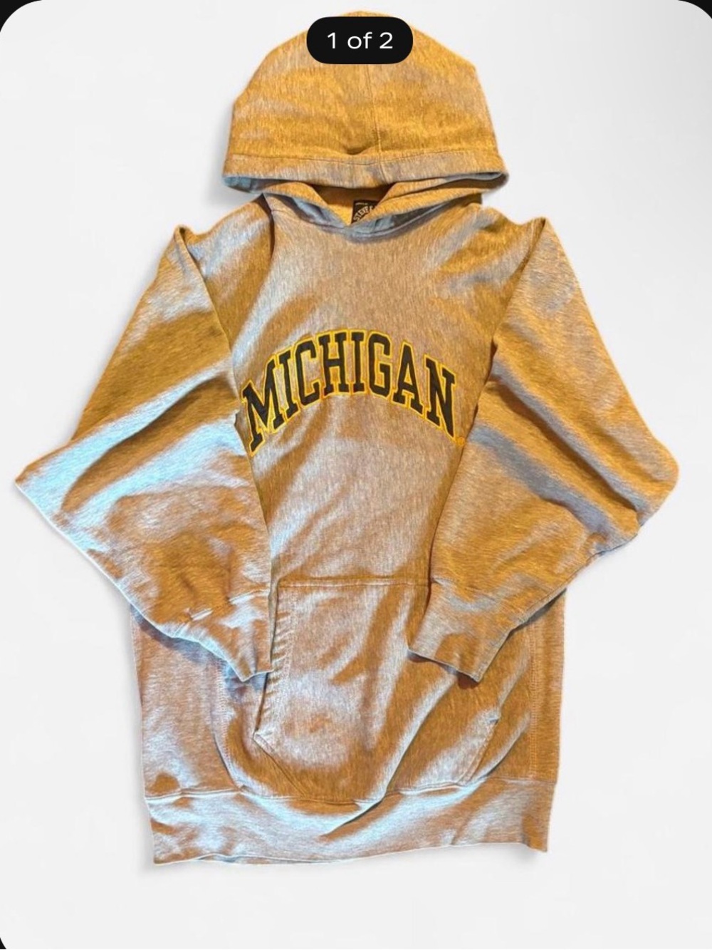 Steve & Barry's Gray Hoodie with Yellow Crest Label